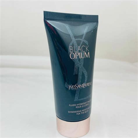 black opium shimmering body lotion|black opium moisture fluid.